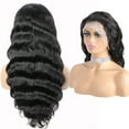 thumbnail image 3 of 360 Lace Front Human Hair Wigs Body Wave Wigs HD Lace Front Human Hair Wigs Brazilian Hair Wig Pre Plucked With Baby Hair 150% Density Body Wave Wigs for Black Women 12inch Natural Color, 3 of 7
