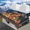 thumbnail image 2 of Aplkyhs Aztec Highland cow Golf Cart Seat Cover Lightweight Golf Blanket for EZGO TXT RXV Protect Your Golf Car Seat Keeps Seat Warm and Comfortable Easy to Install, 2 of 7