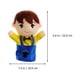 thumbnail image 5 of 2 marionetas de peluche de tela con forma de miembros de la familia, muñecos de mano educativos., 5 of 7
