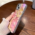 thumbnail image 3 of for iPhone Case,Cute Floral Pattern Glossy Blu-ray Silicone Camera Lens Protection Soft Shockproof Phone Case (Purple,iPhone 13), 3 of 5