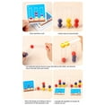 thumbnail image 4 of Baohd Logical Thinking Toys for Kids Color Reasoning Game Clip Beads Toys Board Games, 4 of 6