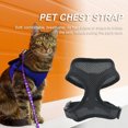 thumbnail image 3 of Arnés reflectante para collar de perro y gato chaleco de malla para mascotas ropa para entrenamiento (negro M) Sywqhk Libre de BPA, 3 of 8