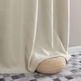 thumbnail image 6 of Vangao Linen Texture Curtains Thermal Insulated Light Reducing Curtains for Bedroom Living Room Grommet Drapes Greyish Beige  2 Panels 52" x 84", 6 of 7