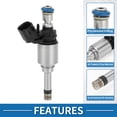 thumbnail image 2 of Inyector de combustible único No.12662564 boquilla de inyección de combustible para Chevy Malibu 2013-2015 2.5L negro, 2 of 6