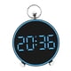 thumbnail image 3 of Reloj despertador digital calendario 12/24H brillo ajustable, con luz ambiental, Azul, 3 of 9