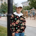 thumbnail image 5 of Chririnla Mandala Tribal Horse Zip Up Hoodie with Pockets for Youth and Boys - Fluffy Hoodie for kids Trendy Athletic Jacket for Gym Run and School, 5 of 7