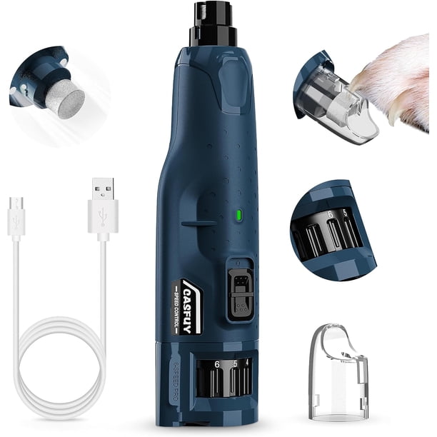 Illuminlabs Amoladora de Uñas para Perros con 2 Luces LED: Herramienta Eléctrica para Alisar y Cuidar las Uñas de las Mascotas, Indolora y 3 Veces Más Potente de 2 Velocidades