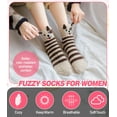 thumbnail image 5 of Fuzzy Socks for Women Soft Cozy Fluffy Winter Warm Slipper Socks Home Sleeping Animal Socks, 5 of 7