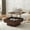 Walnut, variant on Square Lift-Top Coffee Table with Hidden Storage Space, Wood Square Large Center Table for Living Room, Retro Coffee Tables for Meeting Room, Home, Black