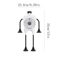 thumbnail image 4 of Portable Rechargeable Robot Fan with 100 Speed Settings, LED Display, Brushless Motor, Suction Cup Mount, Flexible Arms, 23 x 33 cm, 1 Fan, 4 of 6