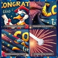 thumbnail image 4 of Red Theme Graduation Banner Colorful Balloons Graduation Backdrop Graduation Cap Tassel Design Grad Celebration Background for Graduation Ceremony Grad Party Photo Backdrop, 4 of 9