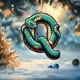 thumbnail image 1 of Adornos navideños, adornos navideños, regalos navideños, árbol de Navidad acrílico 2D, colgante de 26 letras, regalo decorativo, colgantes para fiestas navideñas familiares., 1 of 5