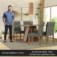 thumbnail image 4 of Juego de Comedor Mesa y 4 Sillas Madesa Oxford Gisele MCS, 4 of 9