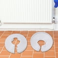 thumbnail image 4 of 4Pc 15Mm Colour Silver Electroplate Radiator Pipe Collars Cover Floor White, 4 of 10