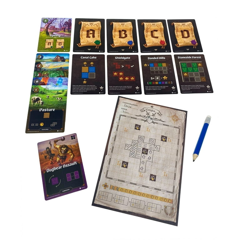 Thunderworks Games - Cartographers: A Roll Player Tale | Award-Winning Game of Fantasy Map Drawing | Strategy Board Game Thunderworks Games - Cartographers: A Roll Player Tale | Award-Winning Game of Fantasy Map Drawing | Strategy Board Game