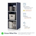 thumbnail image 5 of Furniture of America Seni Stackable Wood 3-Cube Bookcase in Black, 5 of 12