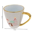 thumbnail image 3 of Taza Holiday Time de Cerámica Diseño Navideño Asa Dorada 472 ml, 3 of 4
