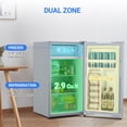 thumbnail image 4 of EDTara Compact Mini Fridge With Freezer, 3.2 Cu Ft Capacity, Single Door, 7 Adjustable Temperature Levels for Bedroom or Dorm, 4 of 7