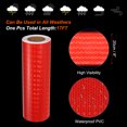 thumbnail image 3 of Unique Bargains Reflective Tape, 8' x 17 Ft Waterproof High Visibility Warning Safety Tape, Red, 3 of 6