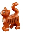 thumbnail image 2 of LEGO Animal Standing Cat Kitten Dark Orange Pet from Minifigures Friends x1 Loose (Very Small!), 2 of 2