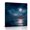 Blue, Black, White, variant on Canvas Wall Art, Navy Blue Sea Framed Canvas Prints for Bedroom Bathroom, Moon Nautical Summer Ocean Modern Art Gallery Wrapped Wall Decor for Home Office, Gifts, 11"x14" Ship Next Day