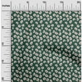 thumbnail image 1 of oneOone Cotton Poplin Teal Green Fabric Artistic Flower Diy Clothing Quilting Fabric Print Fabric By Yard 56 Inch Wide, 1 of 4