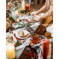thumbnail image 3 of Christmas Barn Placemats Set of 6 Cow Snowman Christmas Tree Winter Heat Insulation Washable Place Mats, Rustic Non-Slip Table Mats for Dining Table Party Kitchen Decor,13x19 Inch, 3 of 4
