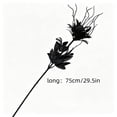 thumbnail image 3 of 2 Sticks Halloween Black Artificial Flowers,Gothic Silk Rose Bouquet with Long Stems,Fake Floral Arrangement for Home Table Vase Centerpiece Decor, 3 of 7