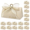 thumbnail image 1 of Cajas de dulces de boda, cajas de regalos de boda de color beige, cajas de regalo de chocolate, con cuentas de madera y cinta, para bodas nupciales (20 unidades), 1 of 5