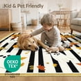 thumbnail image 4 of ODIKA Halloween Ghost Striped Pumpkin Border Welcome Fallc Door Doormat for Playroom, Bedroom, Reading Nook, Pet Friendly & Kids Safe Play, 4 of 7