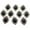 Black, variant on Sharplace Colorful Crystal Rhinestone Buttons 10Pcs Flatback Pearl Beads Embellishments for Garment, Clothing, Bags, Shoes, Dress, Wedding Party Decorations DIY Mixed Color
