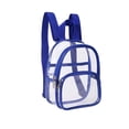 thumbnail image 2 of Mini Mochila Transparente de Pvc – Mochila Pequeña Homologada para Estadios, Ideal para Conciertos, Eventos Deportivos, Aeropuertos y Festivales. Cuenta con Dos Compartimentos con Cremallera, Es Impe, 2 of 6