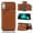 Brown, variant on Mantto for iPhone 7 / 8 / SE 2022 & 2020 Wallet Case, Double Magnetic Clasp Back Flip Kickstand with RFID Blocking Credit Card Holder Folio Durable Leather Phone Cases for Women Men Girls,Rosegold