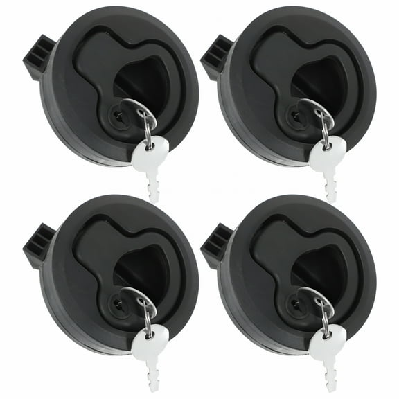 TALENO 4pcs Round Slam Latches Boat Hatch Marine Locking Flush Pull Hatch Latches