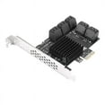 thumbnail image 3 of 10 Port SATA 3.0 to PCIe X1 Expansion Card PCI SATA Adapter, 3 of 5