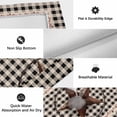 thumbnail image 6 of Farm Plaid Outdoor Rug for Patio/Deck/Porch, Non-Slip Large Area Rug 5 x 8 Ft, West Texas Star Rustic Farmhouse Black Brown Indoor Outdoor Rugs Washable Area Rugs, Camping Rug Carpet Runner, 6 of 8