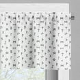 thumbnail image 3 of Ambesonne White Valance Pack of 2, Anatolian Tribal, 42"X18", White Black, 3 of 5