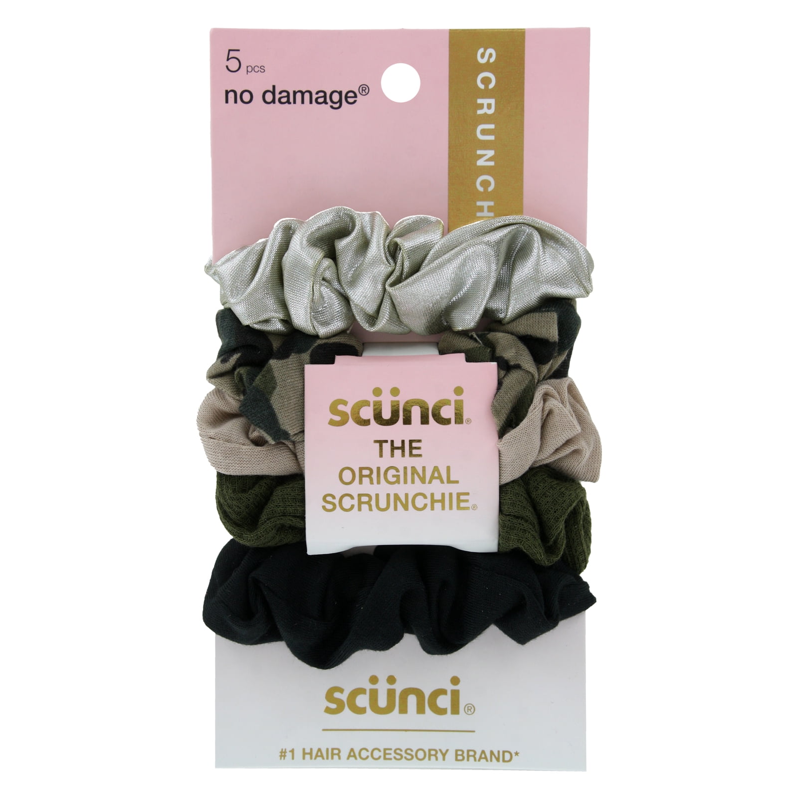 Scunci No Damaged Twister Hair Scrunchies, Assorted Styles  display picture 2