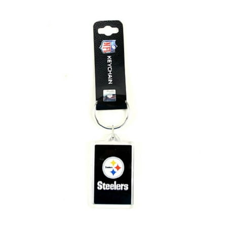 Acrylic Square Key Tag - Pittsburgh Steelers NFL Acrylic Key Chain