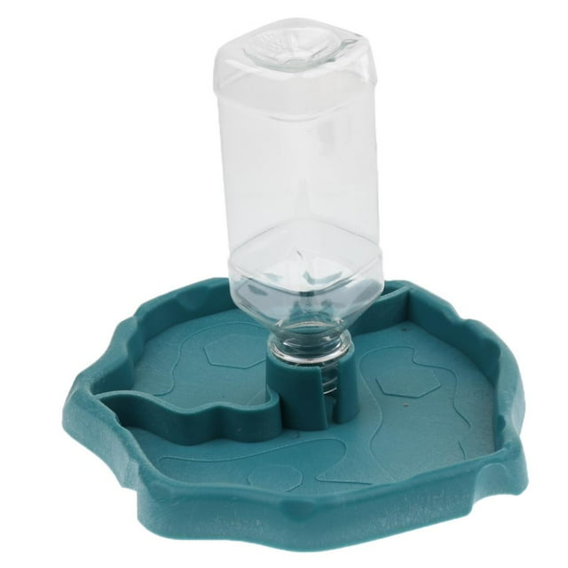 Dispensador de Agua Automático Yinane Tazón Alimentador Bandeja de Alimentación Azul ácido