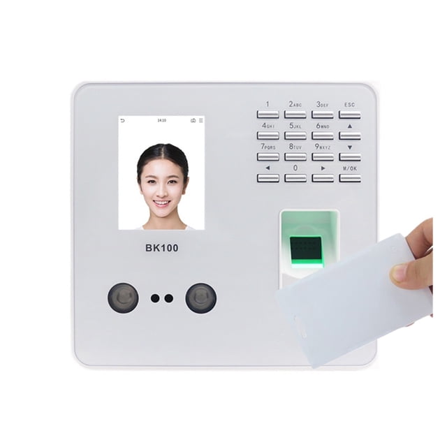 BK100 USB Biometric Fingerprint Face Recognition Employee Time Attendance Machine Time Clock Recorder ,Easy to Use