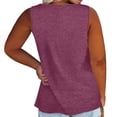 thumbnail image 5 of aidice Plus Size Womens Tank Tops L-5XL Cotton Sleeveless Flowy Tops Summer Casual Beach Tanks Solid Color, 5 of 8
