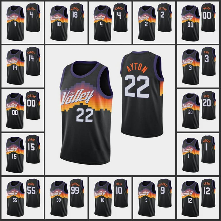 NBA_ jersey Wholesale Custom City Black Phoenix''Suns''Devin Booker Chris  Paul Deandre Ayton Cameron Johnson Mikal Bridges JaVale McGee''NBA''Men 