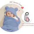 thumbnail image 4 of Manta Nunibum para bebés, de felpa, con capucha, para recién nacidos de 0 a 6 meses, 4 of 7