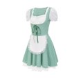 thumbnail image 1 of Pisexur Robe à Manches Courtes Col Carré Mode Robe à Manches Courtes Col Carré Imprimée Confortable Été Épaules Dénudées Robe pour Femmes, 1 of 9