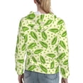 thumbnail image 7 of Sikiie Green Peas Women's Casual Hoodies Long Sleeve Lightweight Pullover Tops Loose Sweatshirt-XX-Large, 7 of 7