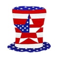 thumbnail image 6 of Independence Day Top Hat, 250th Anniversary Flag Costume Patriotic Accessory for 4th of July Party Supplies and Theme Decor,July 4th Decorations, 6 of 7