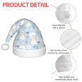 thumbnail image 4 of Balery Cute Cat Pattern Santa Hat Christmas Hat Funny Christmas Hat Christmas Knitted Beanie Hat For Kids, 4 of 6