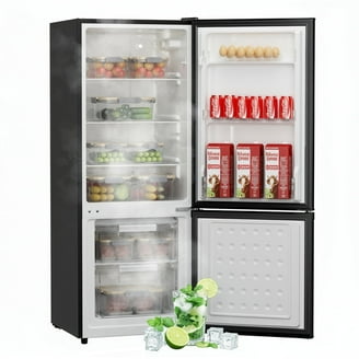 7.3 cu. ft. Small Apartment Fridge with Top Freezer - Stainless
