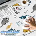 thumbnail image 2 of Long Mouse Pads for Desk,Colorful Dinosaurs Eggs Leaves Pattern Desk Mats on Top Of Desks, Desk Mouse Pad Extra Large with 3mm Non-Slip Base and Stitched Edge for Gaming,Office,Work,Home 47.3"x23.6", 2 of 6
